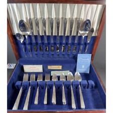 44 pc set Community Milady silverplate Flatware w/chest picture