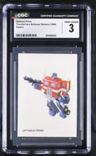 1986 Bollycao Transformers Megatron CGC 3 Pop 1  HIGHEST Spanish Sticker Card picture