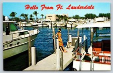 Bahia Mar Yacht Basin & Marina, Fort Lauderdale, Fl., Vintage Postcard picture