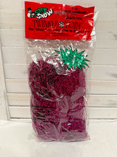 Vintage Purple Christmas Twinkle Trim Soft Snow Angel Hair Alternative 1oz picture