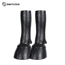 Smitizen Black Silicone Hoof Gloves Animal Costumes for Fetish Halloween Cosplay picture