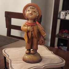 ANRI Italy Wood Figurine J Ferrandiz Hobo Boy with Umbrella picture