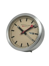 Mondaine Aluminum White Dial Wall & Desk Clock A997.MCAL.16SBB picture