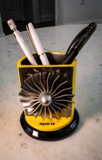 Spirit Airlines Desktop Pencil Holder – Yellow & Black Aviation Memorabilia picture