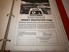 SPACE 1999 Moonbase Alpha Technical Notebook Official Edition Binder Uncut NMT picture