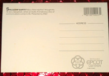 Disney Walt Disney World EPCOT Center Spaceship Earth Postcard 1982 picture