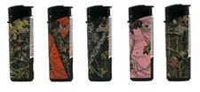 5pc SET MOSSY OAK CAMO OFFICAL LICENSED WINDPROOF TORCH BUTANE LIGHTERS G67-M2 picture