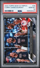 PSA 10 Stephen Curry LeBron James Kevin Durant 2024 Topps Now Olympic Games #26 picture