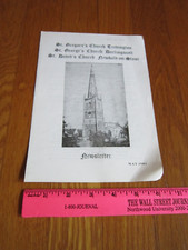 Vtg Church Newsletter 1980s St Gregory's Tredington UK Service Clergy Officials picture