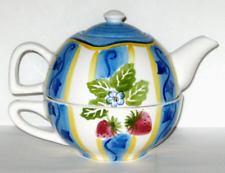 Lillian Vernon Tea pot and Cup Stackable Tea Set For One with Lid picture