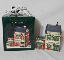 Vintage Dickens Keepsake Rose & Crown Pub Porcelain Lighted House 1993 Boxed picture