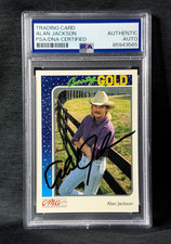 1992 Country Music Gold Card Alan Jackson SIGNED AUTOGRAPH PSA DNA COA Authentic picture