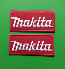 MAKITA CORDLESS POWER TOOLS IRON OR SEW ON EMBROIDERED PATCHES x 2 picture