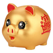 01 Ceramic Piggy Bank Gold Cute Pig Lucky Porcelain Fortune Pig Money Box Piggy picture