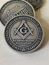 Eight Vintage Freemason Masonic Coins Tokens NY Richmond picture