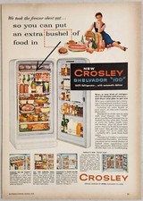 1955 Print Ad Crosley Shelvador 100 Refrigerators & 4 Other Models Cincinnati,OH picture