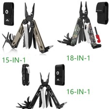 FLISSA 15-in-1/16-in-1/18-in-1 Multitool with Sheath Stainless Steel Multi-Color picture