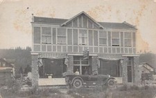 Alberta Canada Jasper Park Lodge Cafe Ice Cream Parlor Automobile Postcard K10 picture