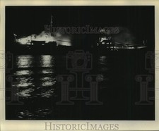 1973 Press Photo The Key Largo afire - not06764 picture