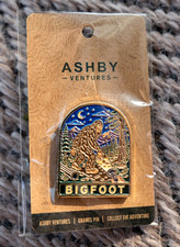 Bigfoot Enamel Pin - Sasquatch Cyptid Gift - Backpack Hiking Badge picture