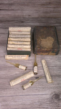 rare antique Eli Lilly Ampouli original box of 16 Caffeine and sodium Benzoate picture