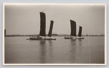 Vintage Photo Two Sailboats Early c1900s picture
