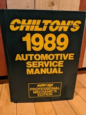 CHILTON'S Automotive Service Manual 1985-1989  Motor/Age Professional... picture
