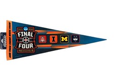 2026 NCAA Mens Final Four Pennant  Illinois  UConn Michigan Arizona NWT 12x30 picture