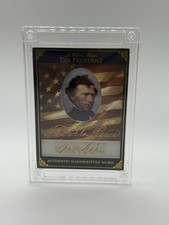Franklin Pierce Authentic Handwritten Card US President Politics 1853-1857 picture