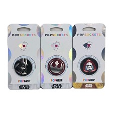 Lot of 3 Star Wars Popsocket Darth Vader Rebel Icon First Order Popgrips NEW picture