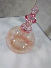 Glass art harmony taormina Decanter pink beautiful art deco style perfume  picture