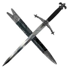 French King's Divinity Fleur De Lis Dagger - Metal Blade with Zinc Overall 19