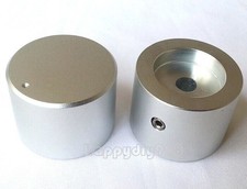 1 PC 30x22mm 6.0 Hole Silver Aluminium AMP Speaker volume potentiometer Knob picture