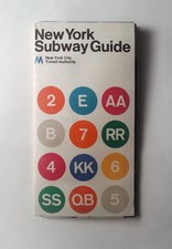 Vintage 1972 New York City Subway Map First Edition Massimo Vignelli MoMA NYC picture