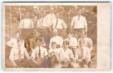 1905-1908 ERA RPPC GROUP OF MEN GUTIAR UKULELE MUSICAL REAL PHOTO POSTCARD picture