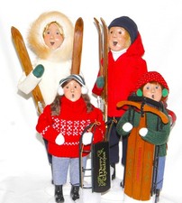 Byers Choice Skiing and Sledding Family Carolers - NEW 2026 - picture