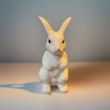 Vintage Enesco Ceramic White Bunny Rabbit w/ Pink Ears EASTER 1986 picture
