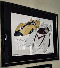 Original Animation Cel Speed Racer Signed Peter Hernandez & Corrine Orr picture