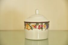 SUGAR BOWL  signed American Atelier, 3379, fruit & flowers, picture