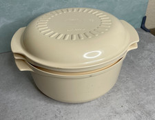 Vintage  3pc Tupperware 3 qt. and 1 3/4 qt Stack Cooker steamer system with lid picture