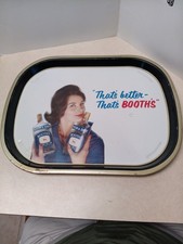 Rare Vintage High & Dry Booth's London Dry Gin Alcohol Advertising Serving Tray picture