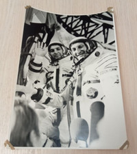 Photo  Soviet Cosmonauts USSR Klimuk and Germashevsky 