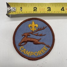 Vintage 1960s-70s Boy Scout Camporee Patch 3” Round BSA Generic National Deer picture