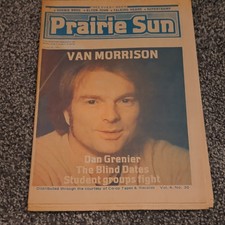 The Prairie Sun Vol 4 No 30 Newspaper Van Morrison Cover Dan Grenier picture