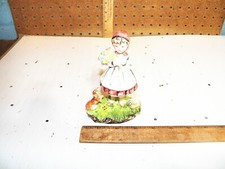 Vintage ARNART Girl w/ Puppy Ceramic Figurine - Made in Japan picture