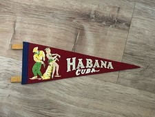 Vintage Habana, Cuba Felt Pennant, 11