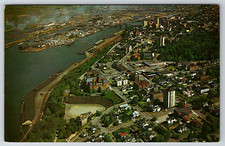 c1960s Tacoma Washington Aerial View Downtown Tacoma Stadium Vintage Postcard picture