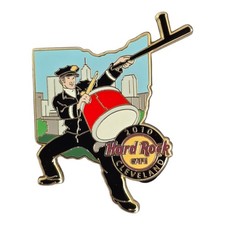 Hard Rock Cafe Pin Cleveland Ohio Police Drummer Limited Edition 2010 picture