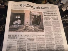 The New York Times Thursday  June 18 2026 Trump Lashes Out At Critics Of Deal As picture