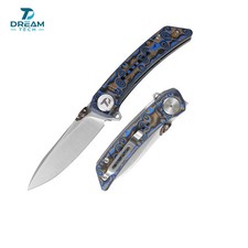 DreamTech D3610MBL – 3.07″ 14C28N Folding Knife, Micarta Handle, Liner Lock picture